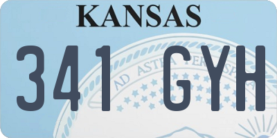 KS license plate 341GYH