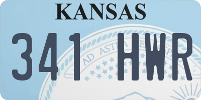 KS license plate 341HWR