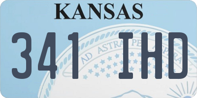 KS license plate 341IHD