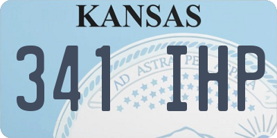 KS license plate 341IHP