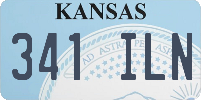 KS license plate 341ILN
