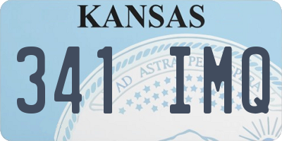 KS license plate 341IMQ
