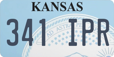 KS license plate 341IPR