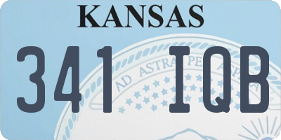 KS license plate 341IQB