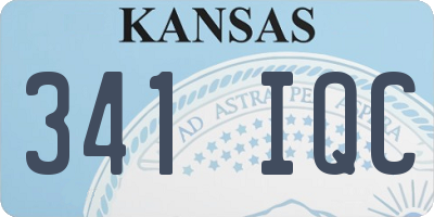 KS license plate 341IQC