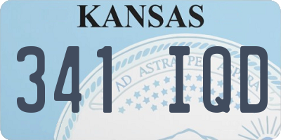 KS license plate 341IQD