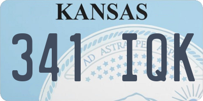 KS license plate 341IQK