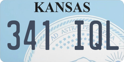 KS license plate 341IQL