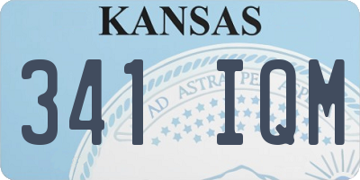 KS license plate 341IQM