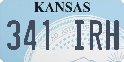 KS license plate 341IRH