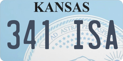 KS license plate 341ISA