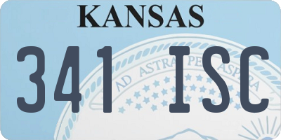 KS license plate 341ISC
