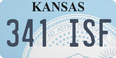KS license plate 341ISF