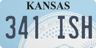 KS license plate 341ISH