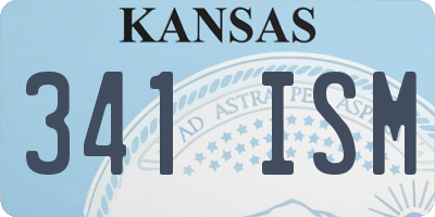 KS license plate 341ISM