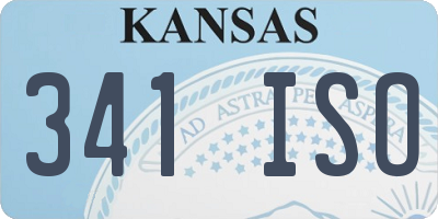 KS license plate 341ISO