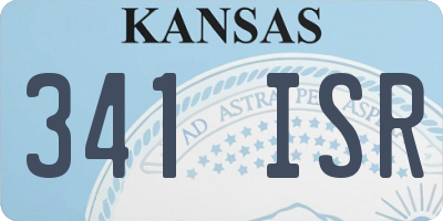 KS license plate 341ISR