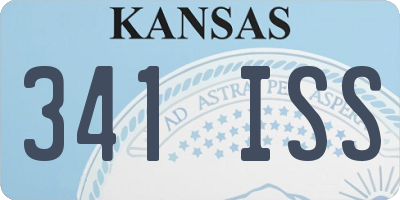 KS license plate 341ISS