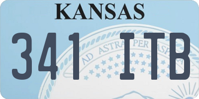 KS license plate 341ITB