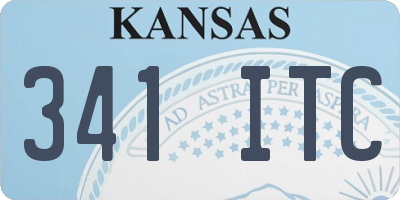 KS license plate 341ITC
