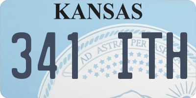 KS license plate 341ITH