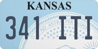 KS license plate 341ITI