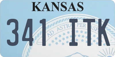 KS license plate 341ITK