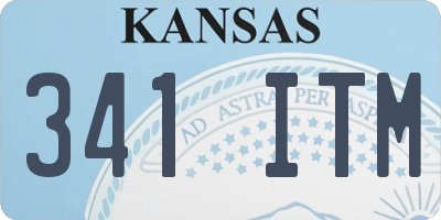 KS license plate 341ITM