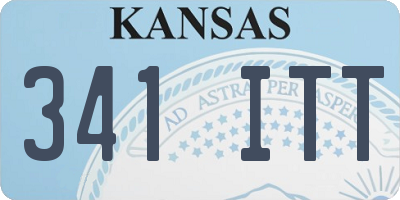 KS license plate 341ITT