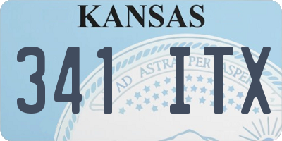 KS license plate 341ITX