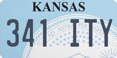 KS license plate 341ITY