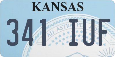 KS license plate 341IUF