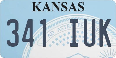 KS license plate 341IUK
