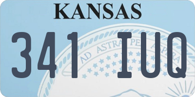 KS license plate 341IUQ