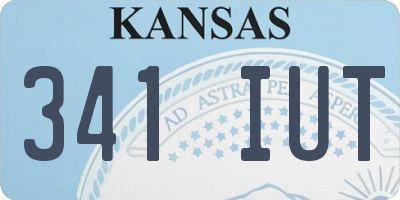 KS license plate 341IUT