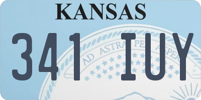 KS license plate 341IUY