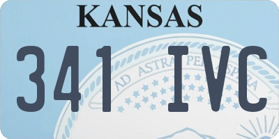 KS license plate 341IVC