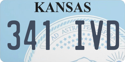 KS license plate 341IVD