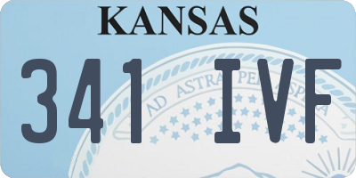 KS license plate 341IVF