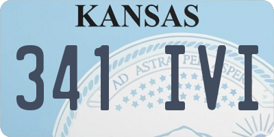 KS license plate 341IVI