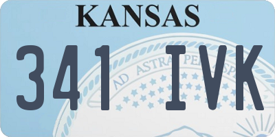 KS license plate 341IVK