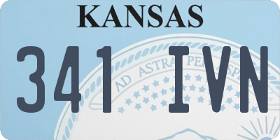 KS license plate 341IVN
