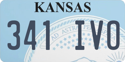 KS license plate 341IVO