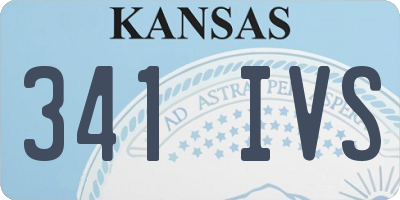 KS license plate 341IVS