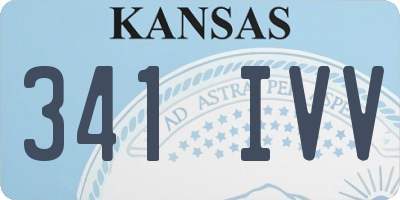 KS license plate 341IVV
