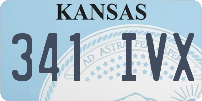 KS license plate 341IVX