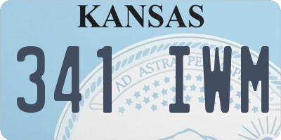 KS license plate 341IWM