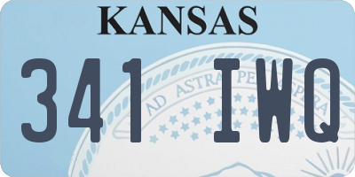 KS license plate 341IWQ