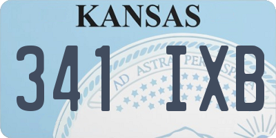KS license plate 341IXB