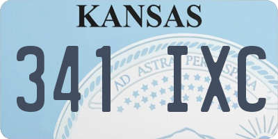 KS license plate 341IXC